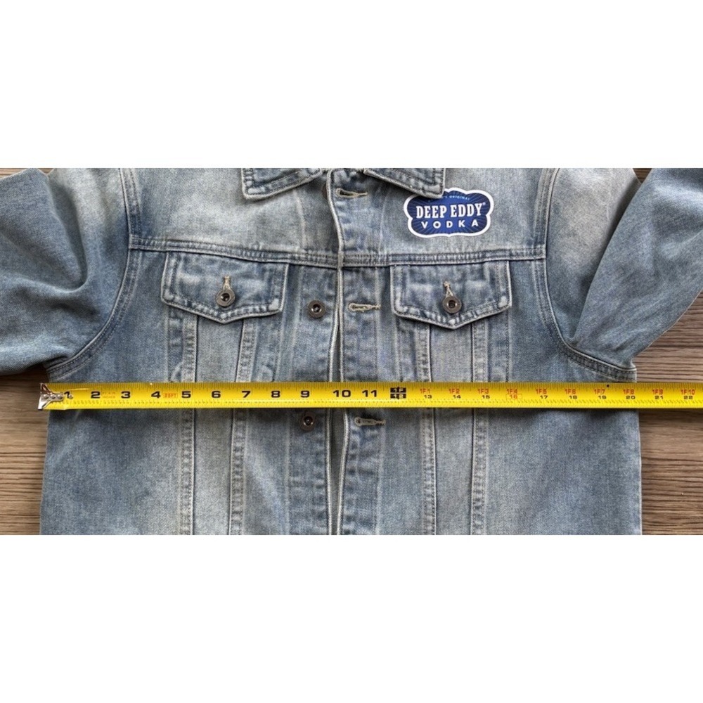 Deep Eddy Vodka Promotional Merch Jean Jacket Size Large Austin Born Texas - Picture 4 of 6